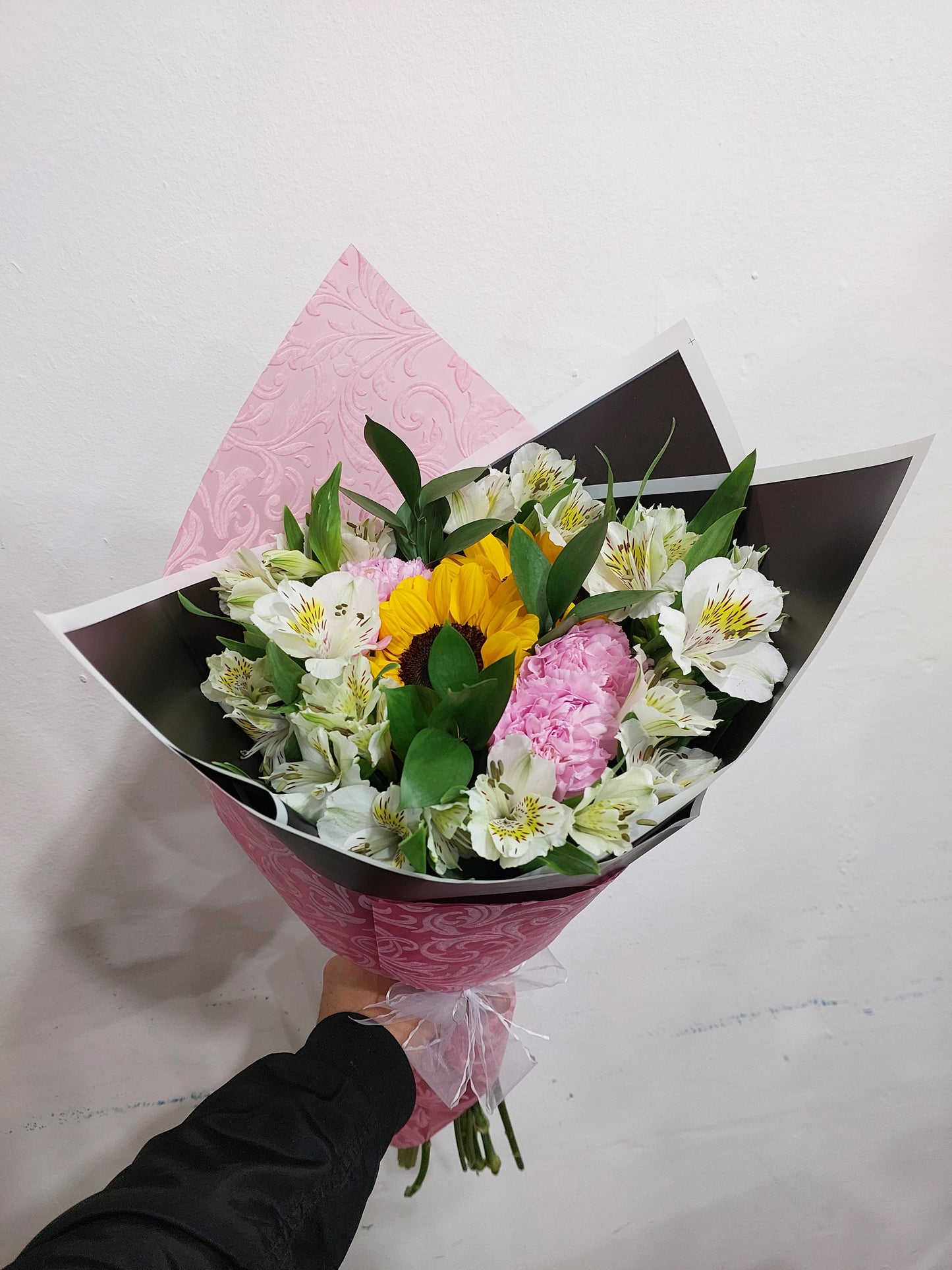 Bouquet Mix de Girasoles, Claveles y Alstroemerias