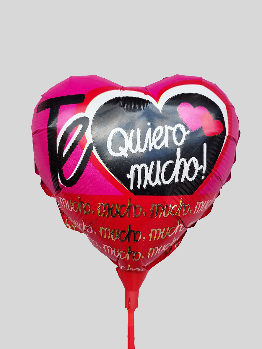 Globo Metalizado Corazón - Te Quiero Mucho