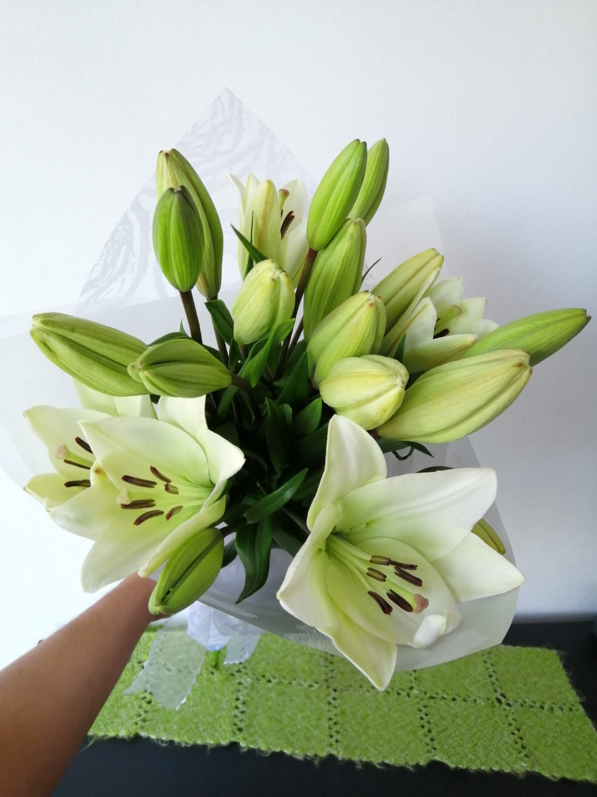 Bouquet 5 Liliums Blancos