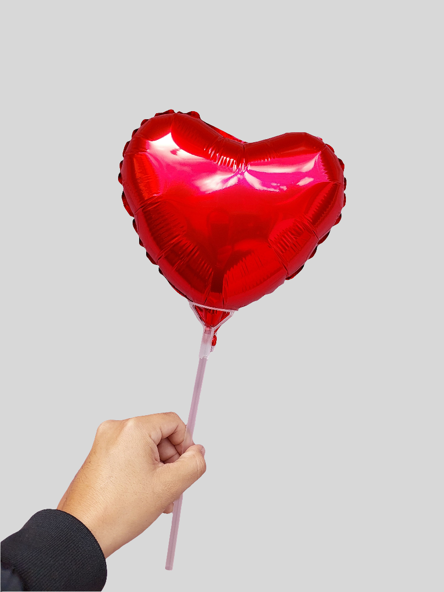 Globo Metalizado Corazón Rojo