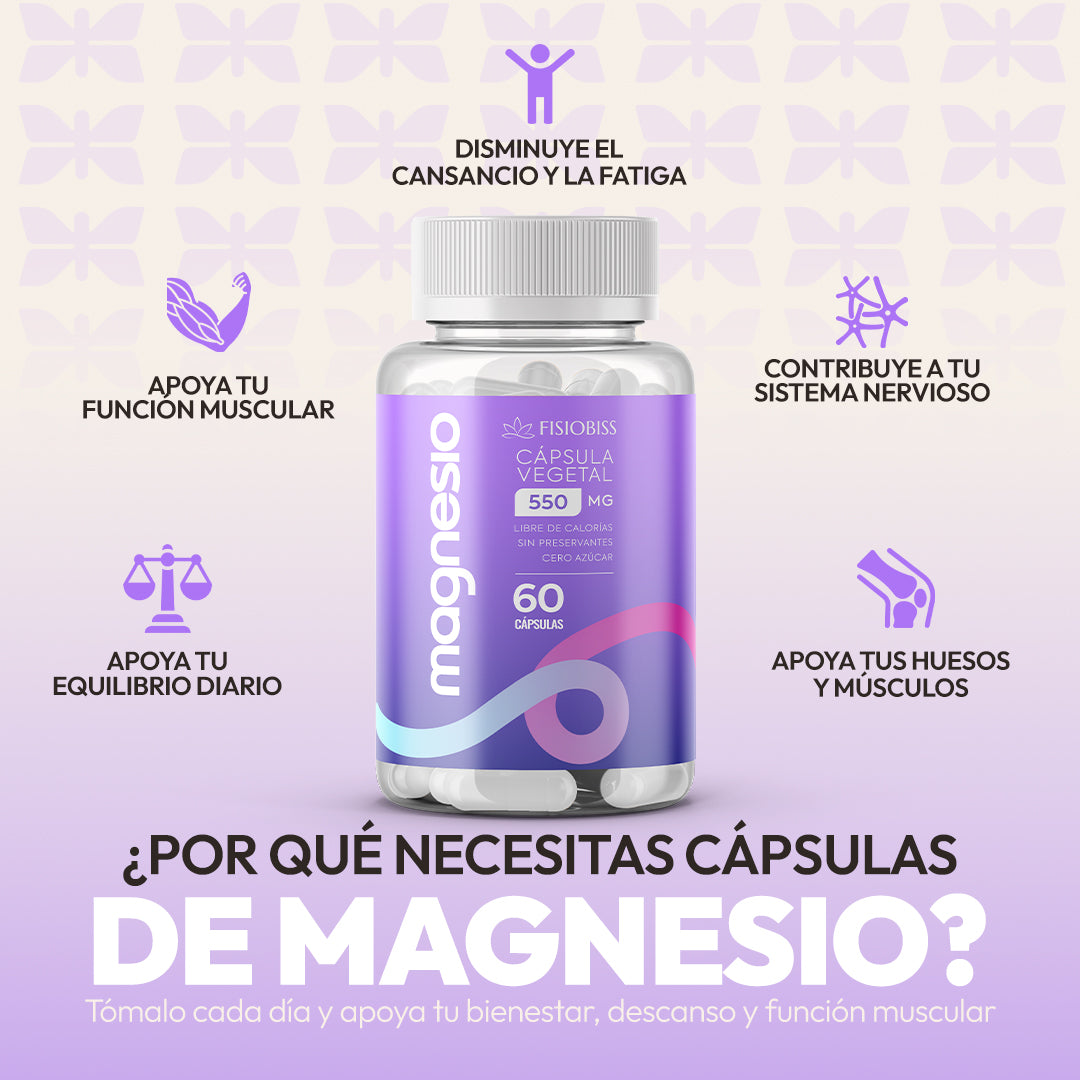 Magnesio Bisglicinato y Citrato | Mejor Sueño + Energía y Músculos + Fuertes