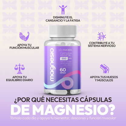 Magnesio Bisglicinato y Citrato | Mejor Sueño + Energía y Músculos + Fuertes