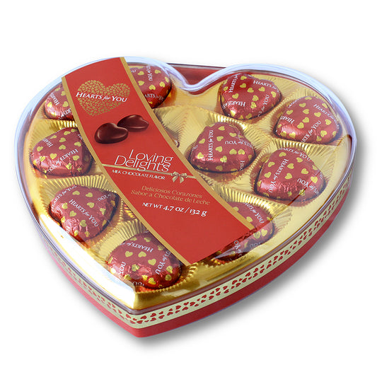 Corazón Bombones Hearts for You 12 u. - Chocolate de Leche Loving Delights