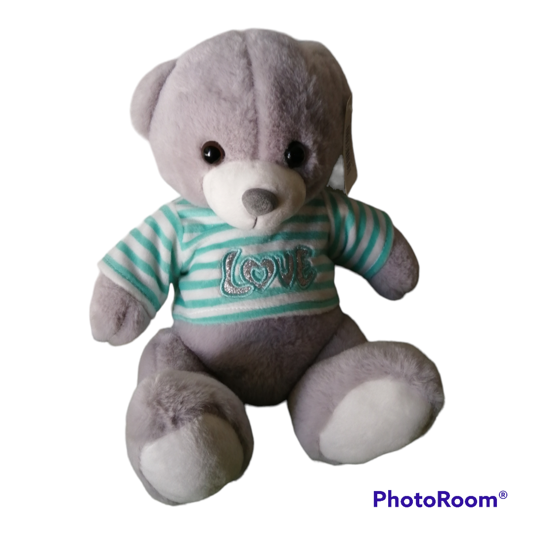 Osito de Peluche Celeste 30 cm.